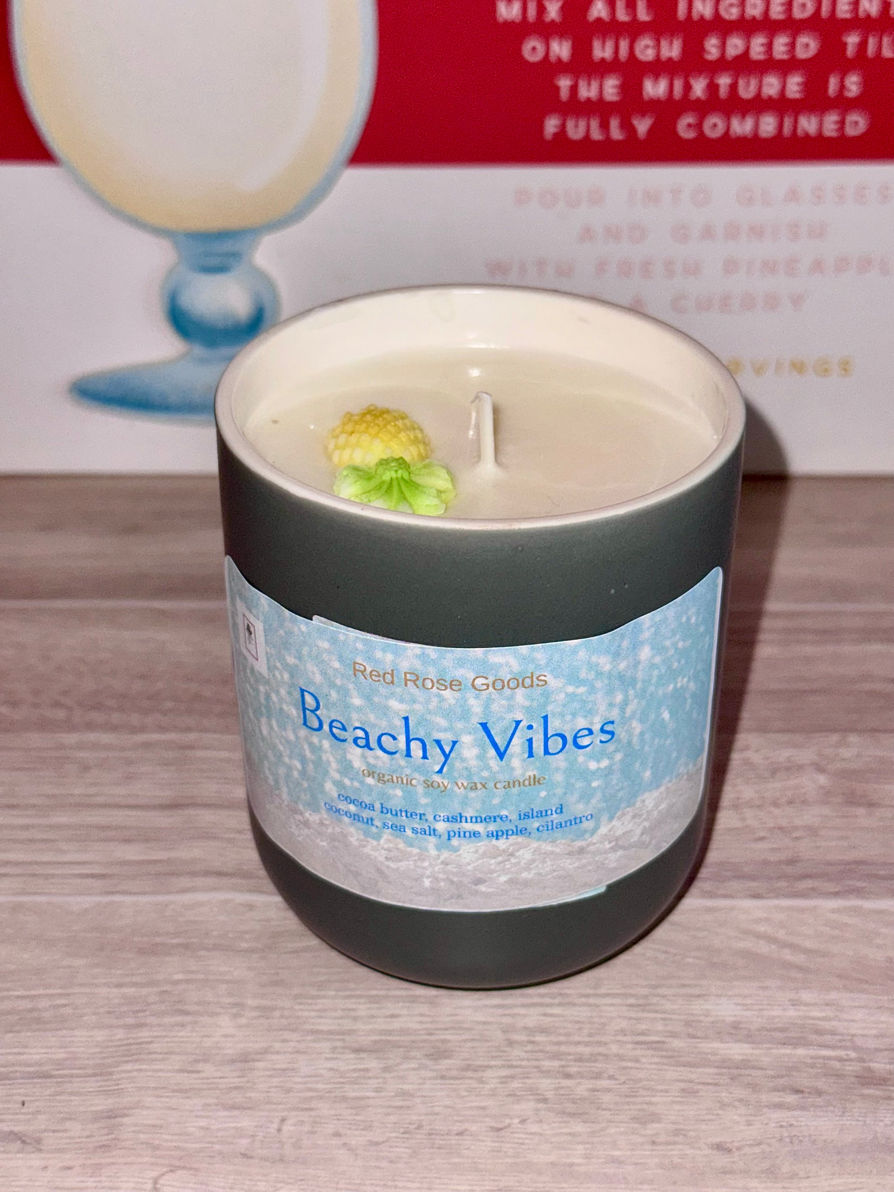 Beach vibe candle