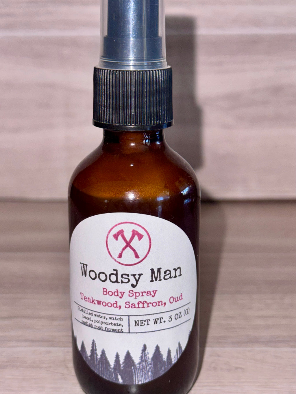 Woodsy man body spray