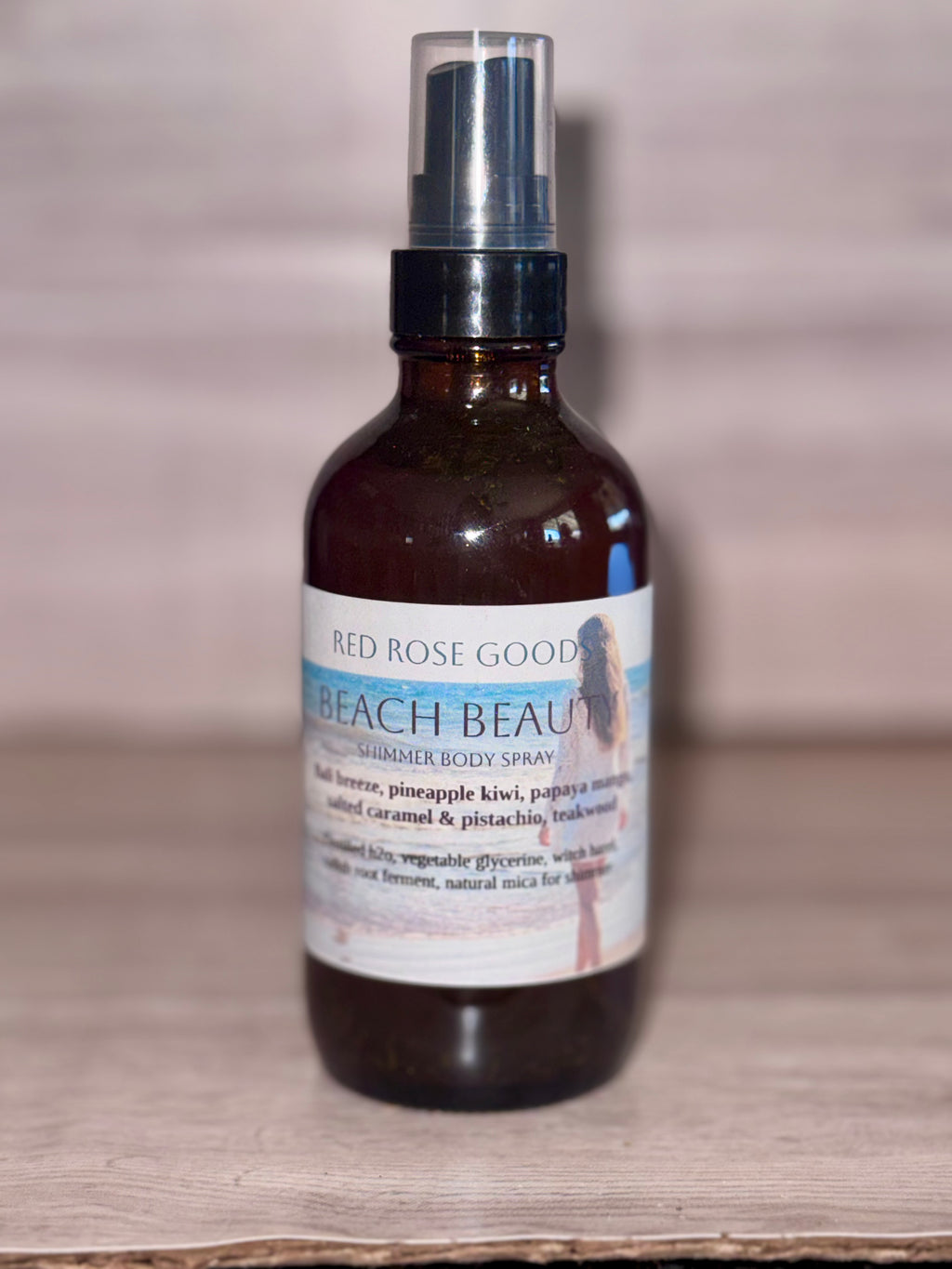 Beach beauty shimmer body spray