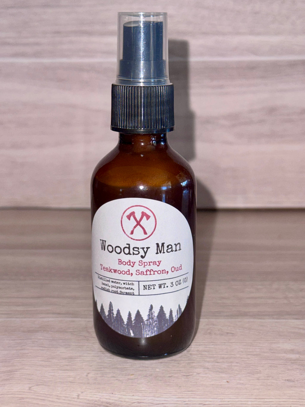 Woodsy man body spray