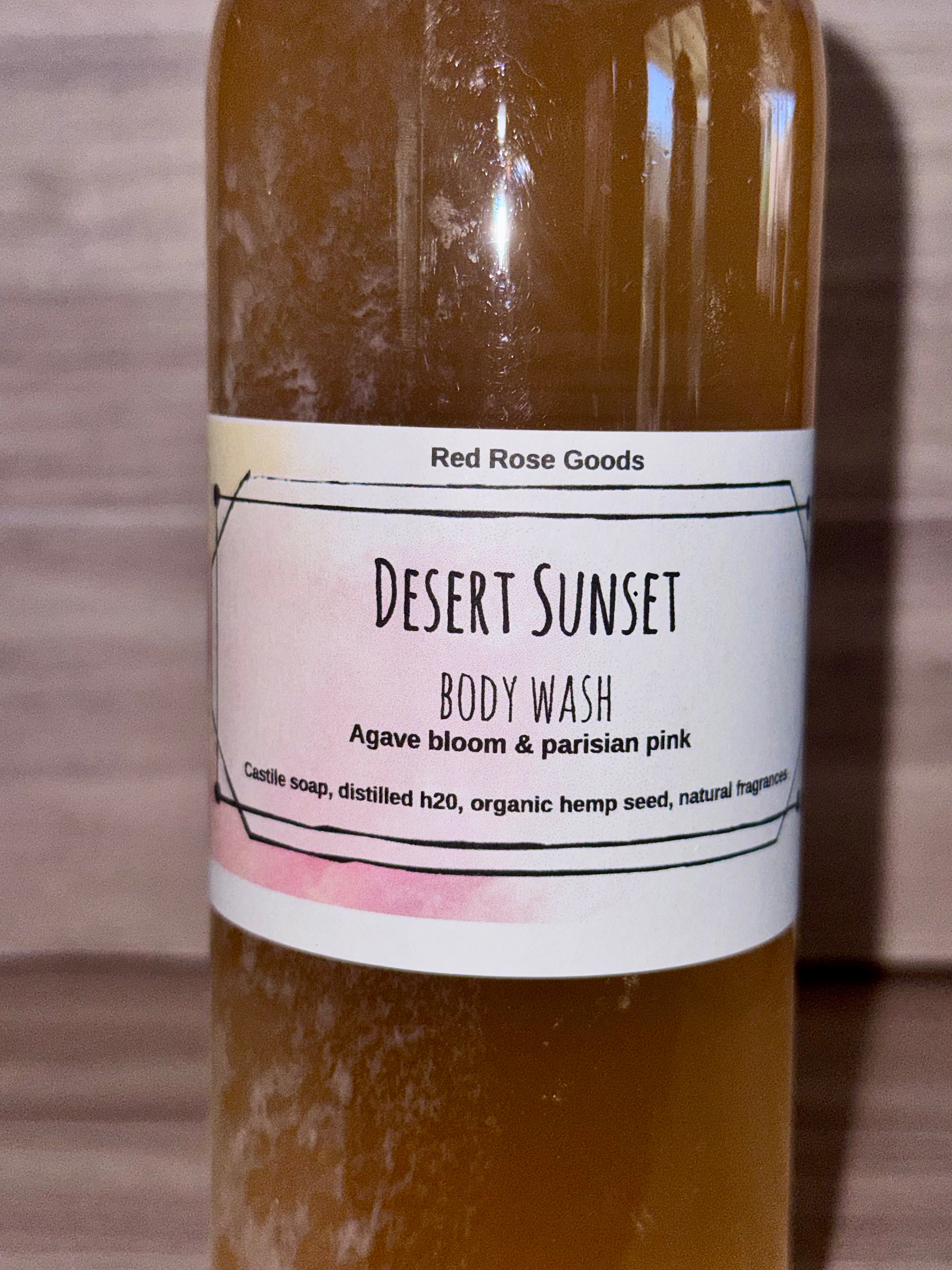 Desert sunset body wash