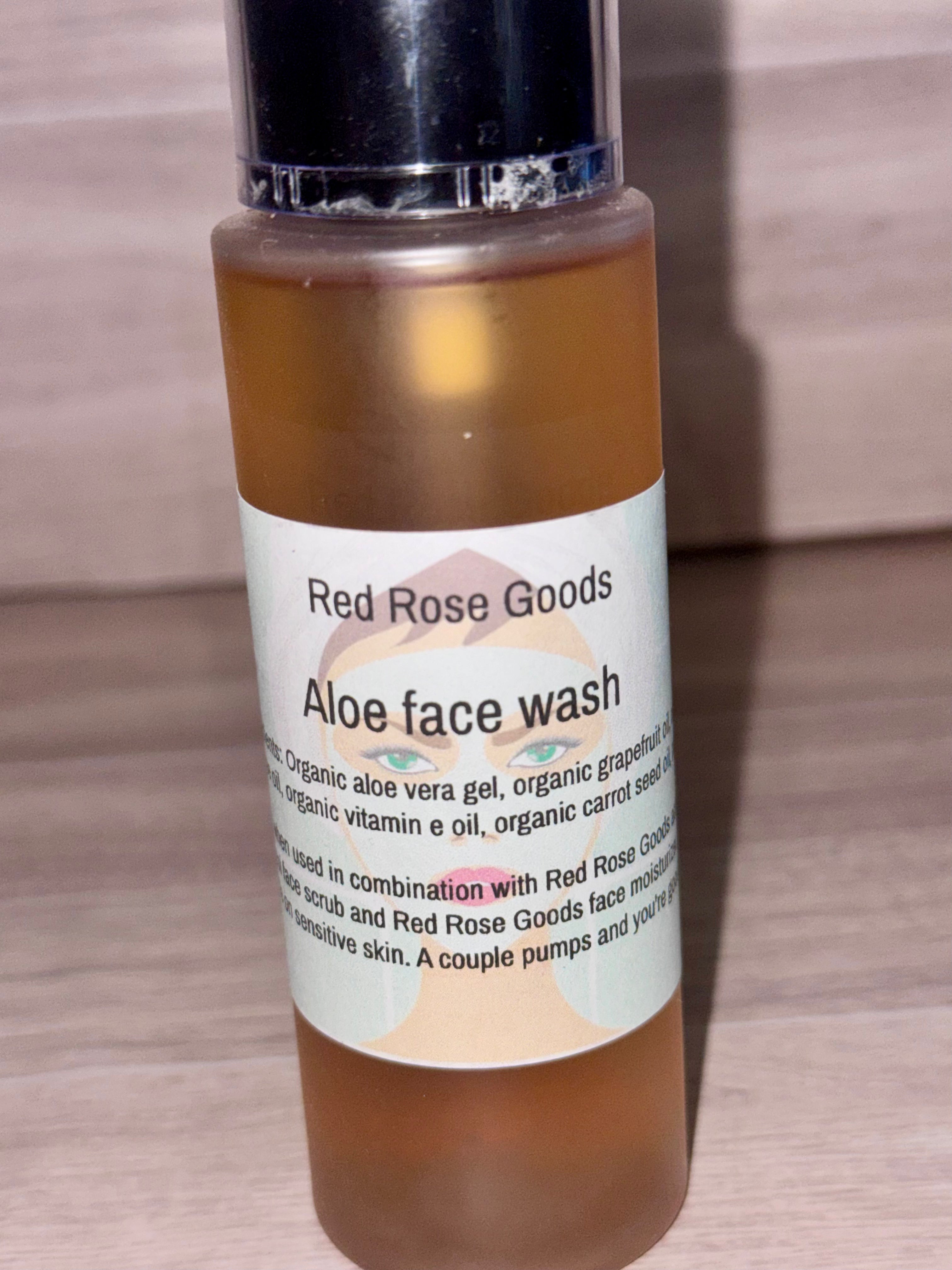 Aloe face wash